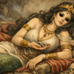 Lamia addormentata con gli occhi fuori dalle orbite