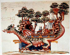 processione con carro del drago del 1663